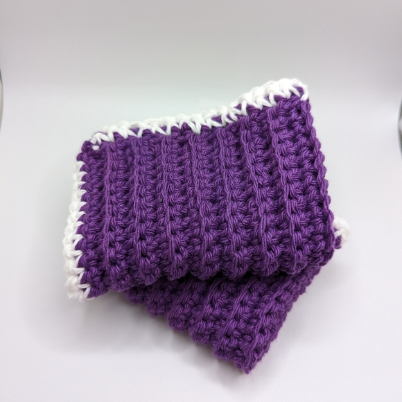 💞2/$20 HAND CRAFTED Crocheted All Purpse 100% Cottn Reusble Bath or Dish Cloths - Picture 6 of 11